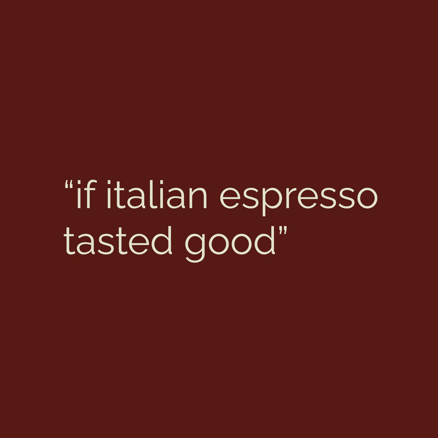 RUGGED Espresso